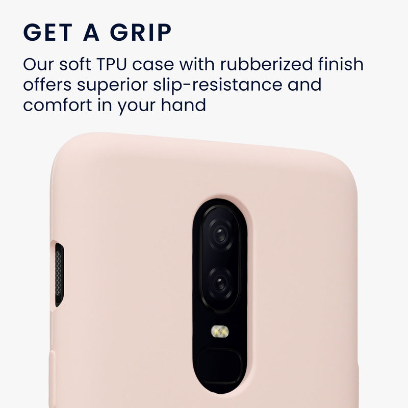 kwmobile Cell Phone Case for OnePlus 6 Case - Silicone - Wireless Charging - Protective Cover
