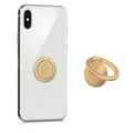 kwmobile Metal Smartphone Ring Finger Holder - 360° Rotating Ring Holder Mobile Phone Finger Holder with Stand Function - Phone Ring Holder