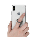 kwmobile Metal Smartphone Ring Finger Holder - 360° Rotating Ring Holder Mobile Phone Finger Holder with Stand Function - Phone Ring Holder