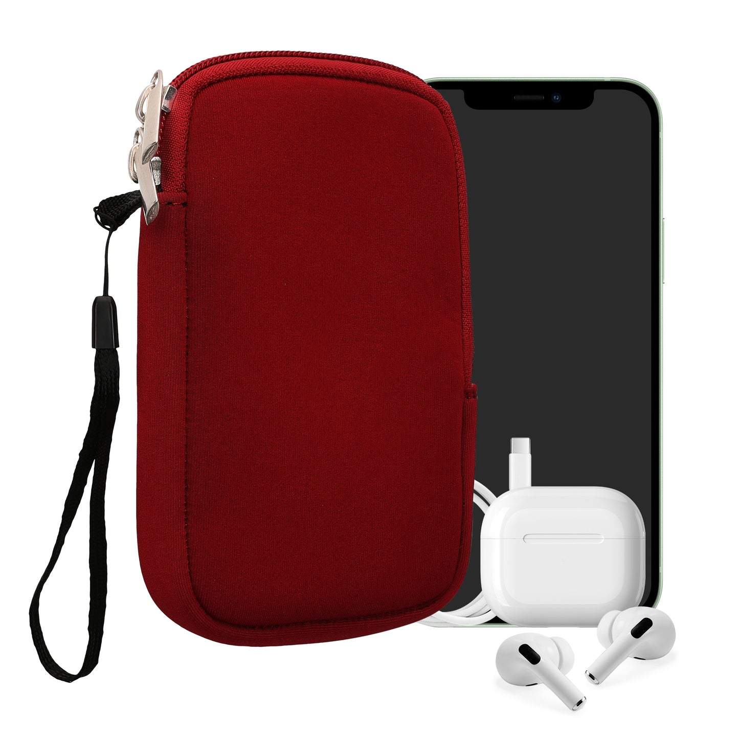 kwmobile Phone Pouch for Smartphones - 4.5" - Phone Bag 14.4 x 8.3 cm Inner Dimensions