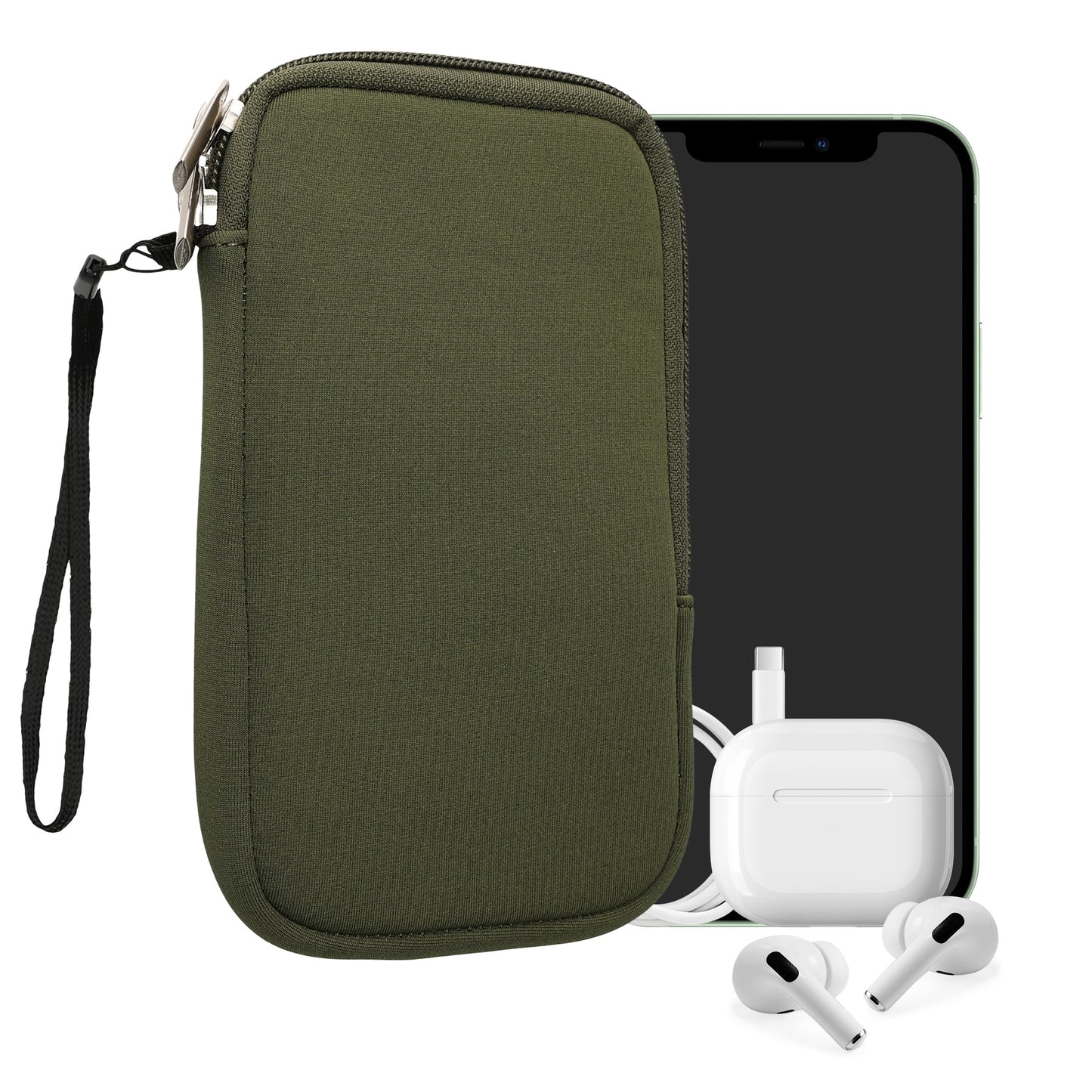 kwmobile Phone Pouch for Smartphones - 4.5" - Phone Bag 14.4 x 8.3 cm Inner Dimensions