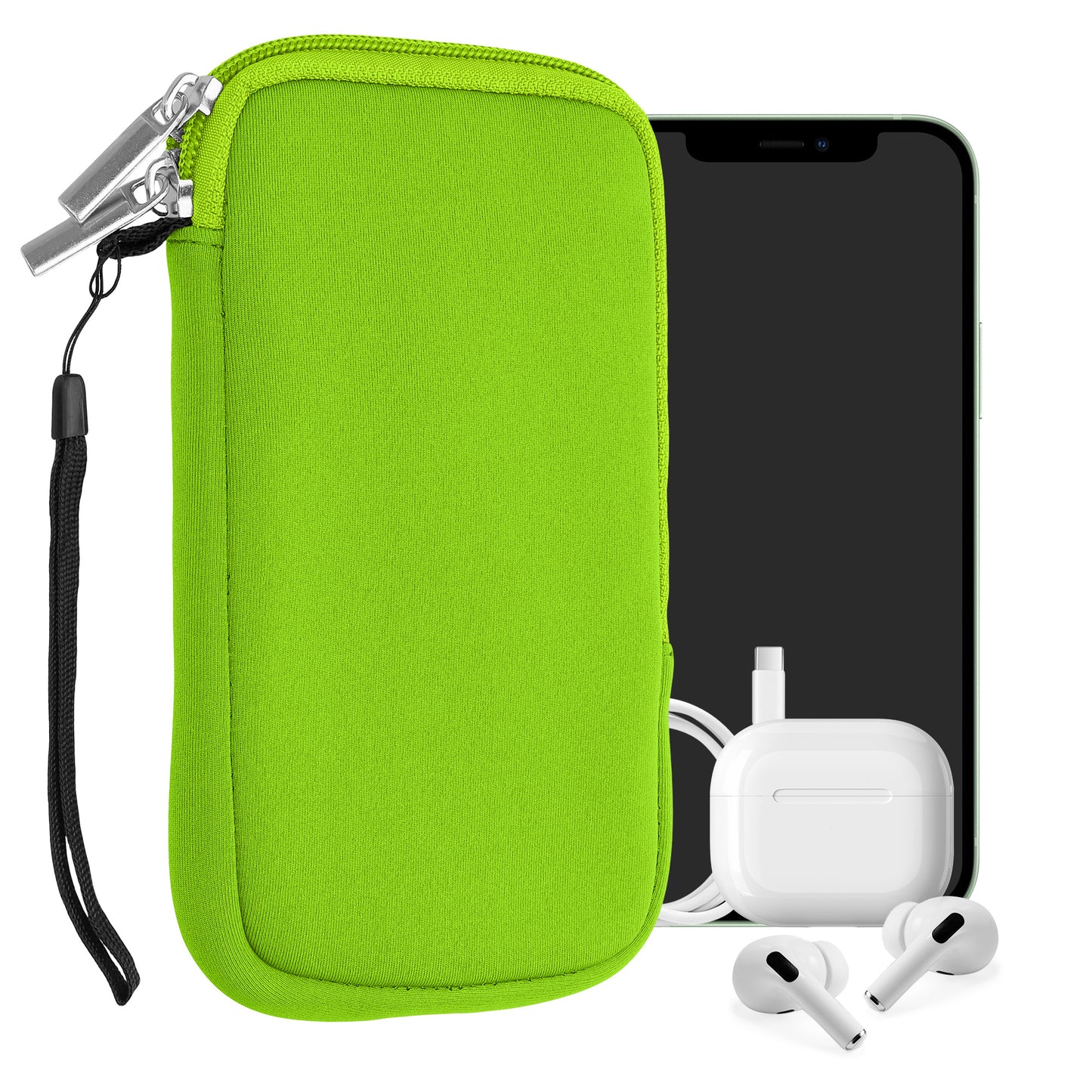 kwmobile Phone Pouch for Smartphones - 4.5" - Phone Bag 14.4 x 8.3 cm Inner Dimensions