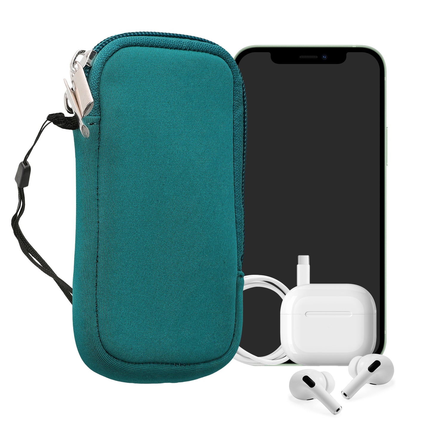 kwmobile Phone Pouch for Smartphones - 4.5" - Phone Bag 14.4 x 8.3 cm Inner Dimensions