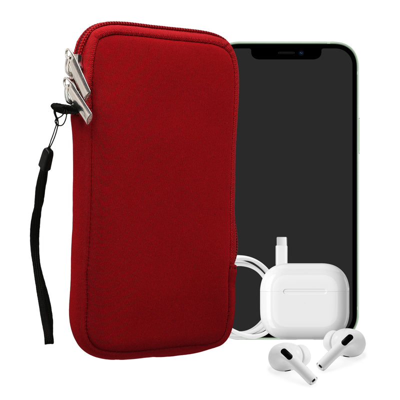 kwmobile Phone Pouch for Smartphones - 4.5" - Phone Bag 14.4 x 8.3 cm Inner Dimensions
