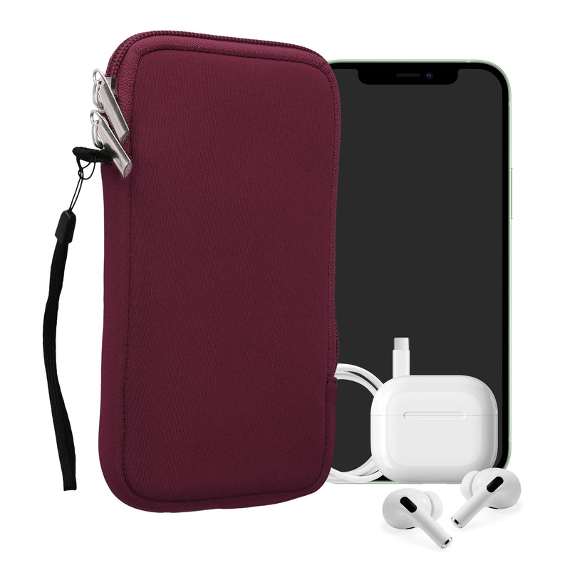 kwmobile Phone Pouch for Smartphones - 4.5" - Phone Bag 14.4 x 8.3 cm Inner Dimensions