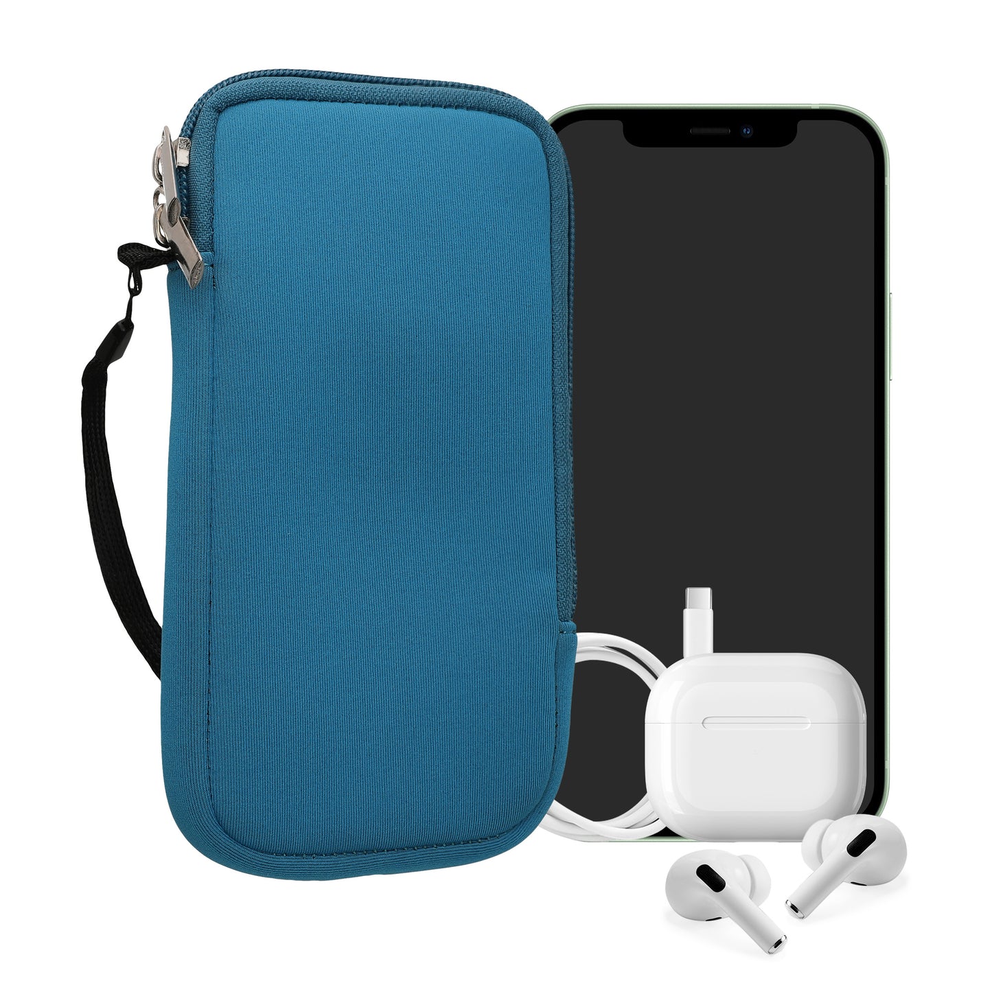 kwmobile Phone Pouch for Smartphones - 4.5" - Phone Bag 14.4 x 8.3 cm Inner Dimensions