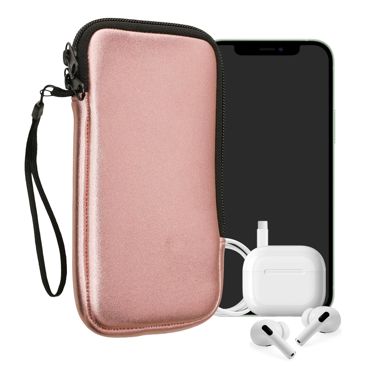 kwmobile Phone Pouch for Smartphones - 4.5" - Phone Bag 14.4 x 8.3 cm Inner Dimensions