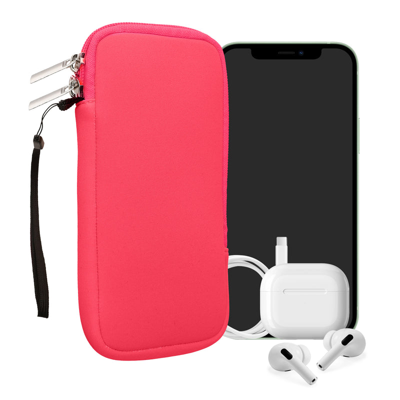 kwmobile Phone Pouch for Smartphones - 4.5" - Phone Bag 14.4 x 8.3 cm Inner Dimensions