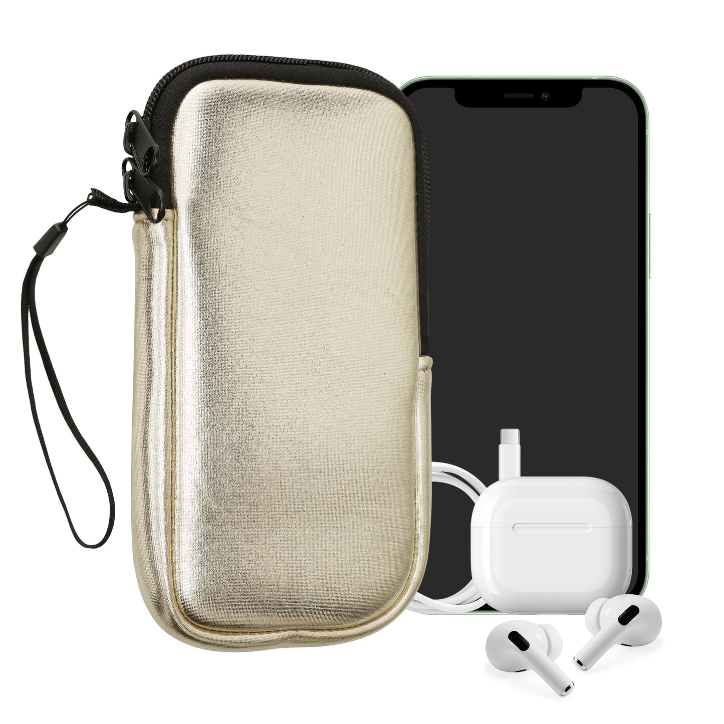 kwmobile Phone Pouch for Smartphones - 4.5" - Phone Bag 14.4 x 8.3 cm Inner Dimensions