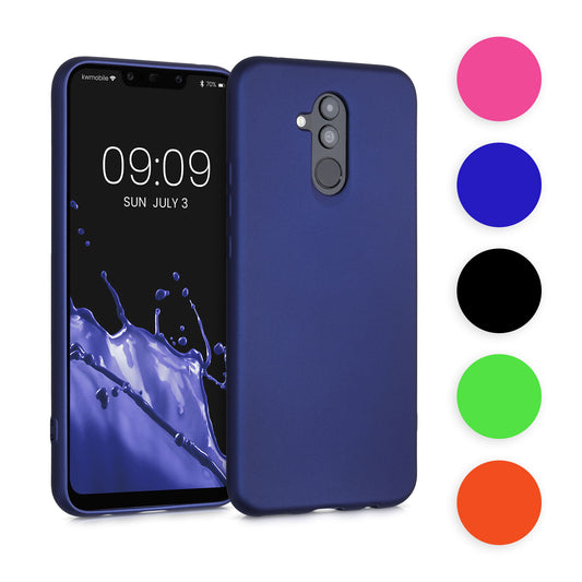 kwmobile Case kompatibel mit Huawei Mate 20 Lite Hülle - Schutzhülle aus Silikon metallisch schimmernd - Handyhülle Metallic Mintgrün Metallic Mintgrün  