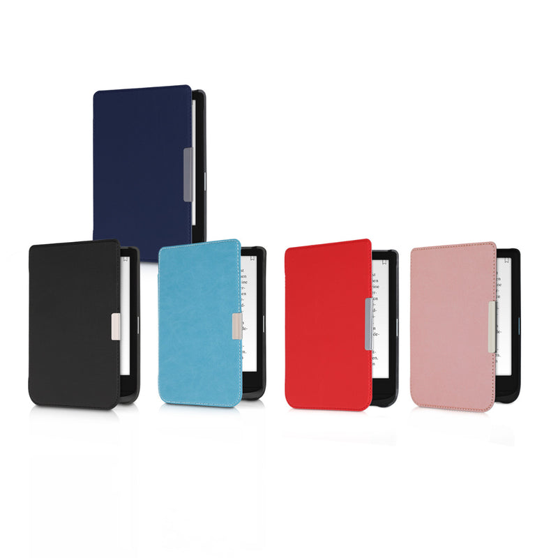 Faux Leather Case compatible with Pocketbook Touch Lux 4/5/Touch HD 3/Color (2020)/ Vivlio Lux 5