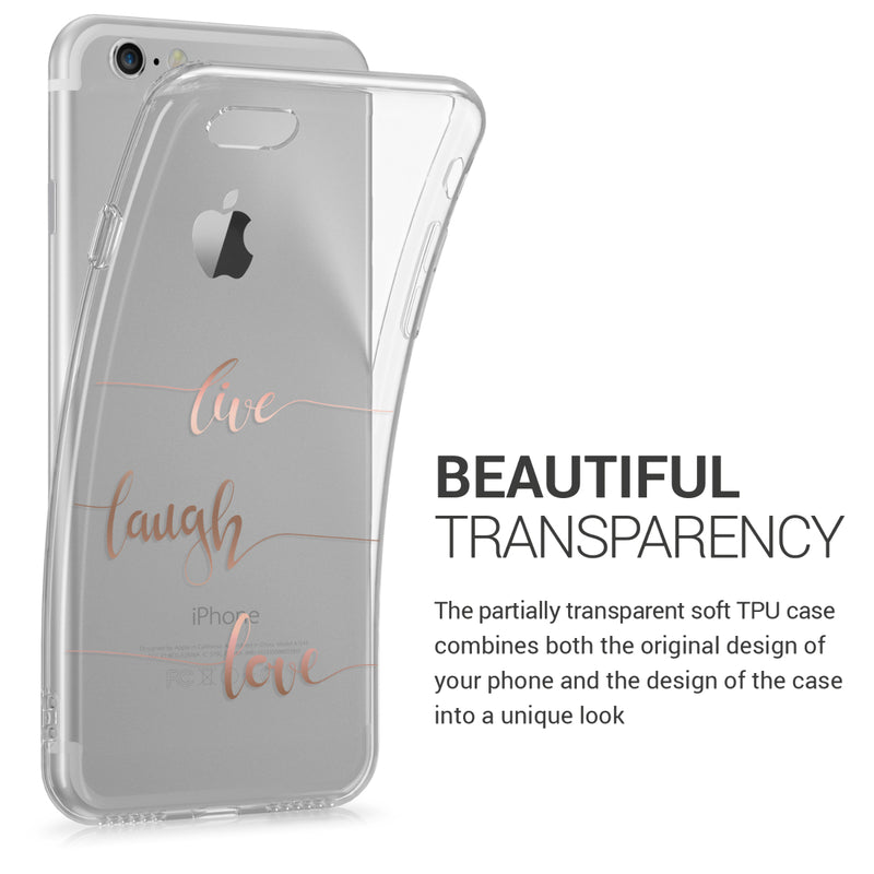 kwmobile Case Compatible with Apple iPhone SE (2022) / iPhone SE (2020) / iPhone 8 / iPhone 7 - Silicone Transparent Cover