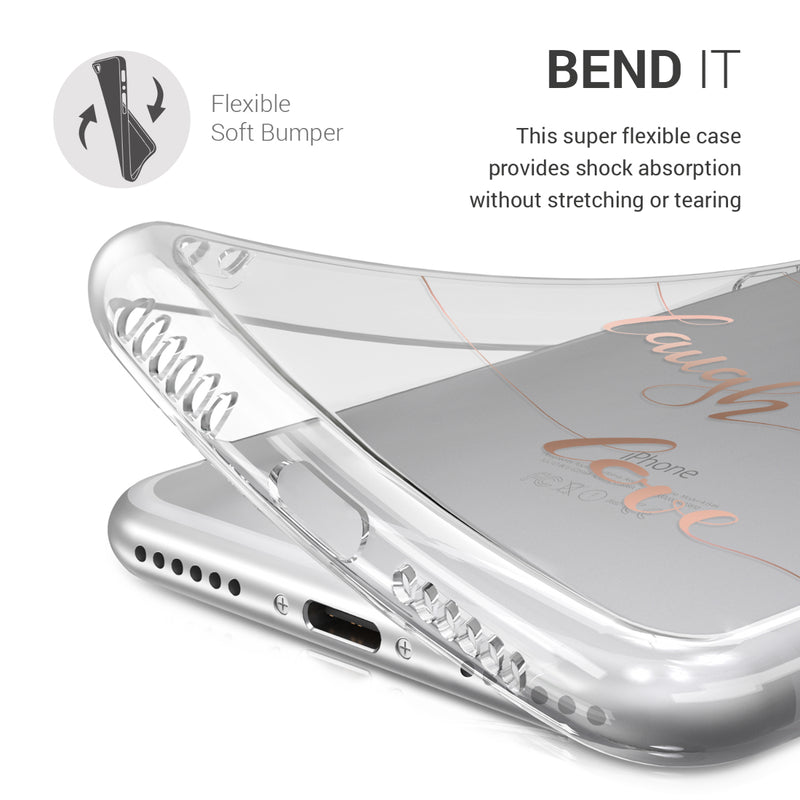 kwmobile Case Compatible with Apple iPhone SE (2022) / iPhone SE (2020) / iPhone 8 / iPhone 7 - Silicone Transparent Cover