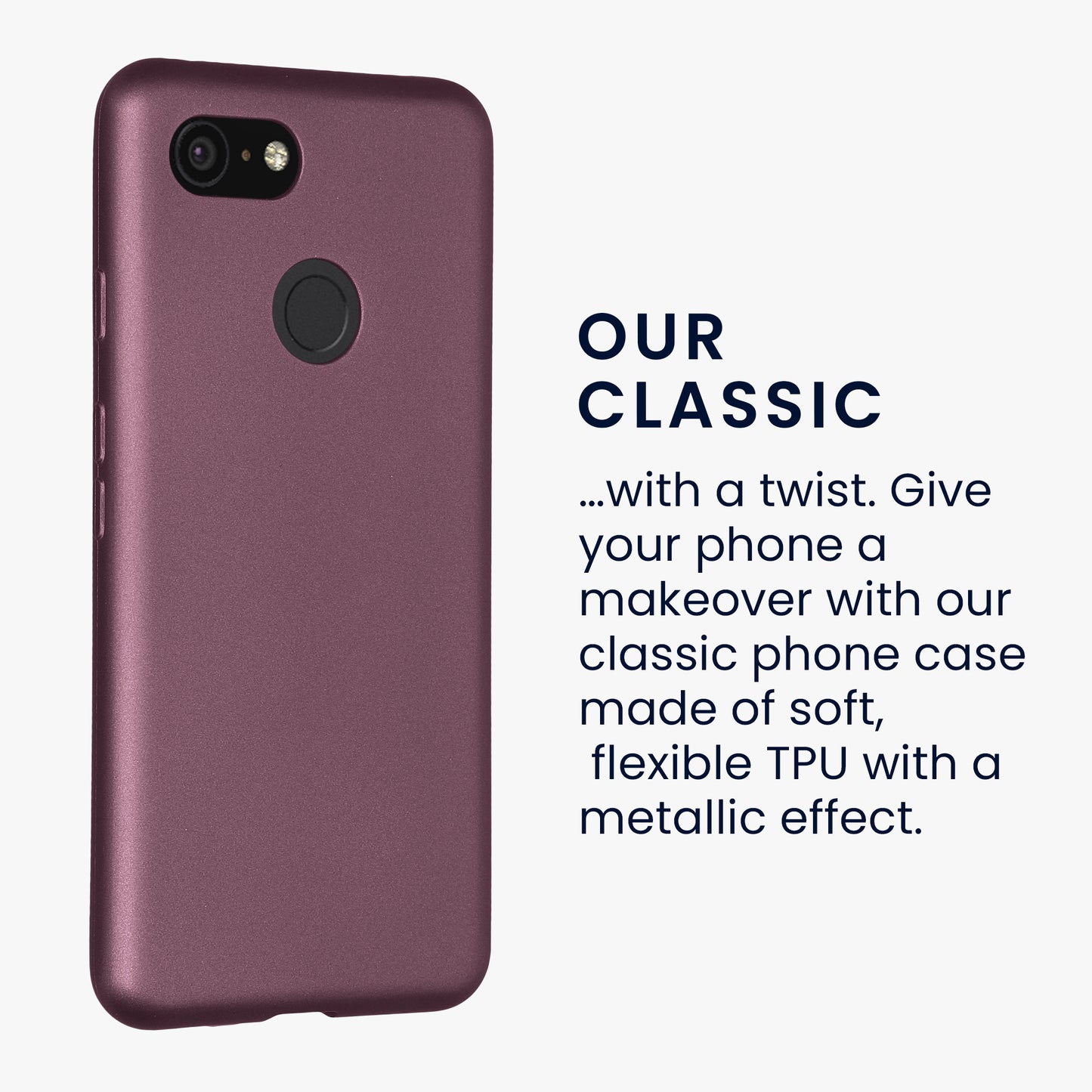kwmobile Phone Case for Google Pixel 3 Case - Silicone Case - Protective Cover