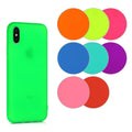 kwmobile Hülle kompatibel mit Apple iPhone XS Hülle - weiches TPU Silikon Case - Cover geeignet für kabelloses Laden - Neon Gelb Neon Gelb  