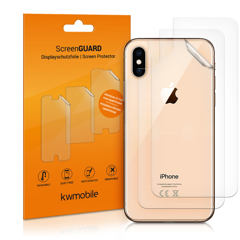 Back Protector compatible with Apple iPhone XS