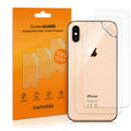 kwmobile 3x Schutzfolie Rückseite kompatibel mit Apple iPhone XS - Folie Backcover Smartphone - Handyfolie transparent Transparent  