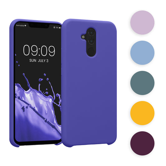 kwmobile Hülle kompatibel mit Huawei Mate 20 Lite Hülle - Silikon Handy Case - Handyhülle weiche Oberfläche - kabelloses Laden - Hellblau matt Hellblau matt  