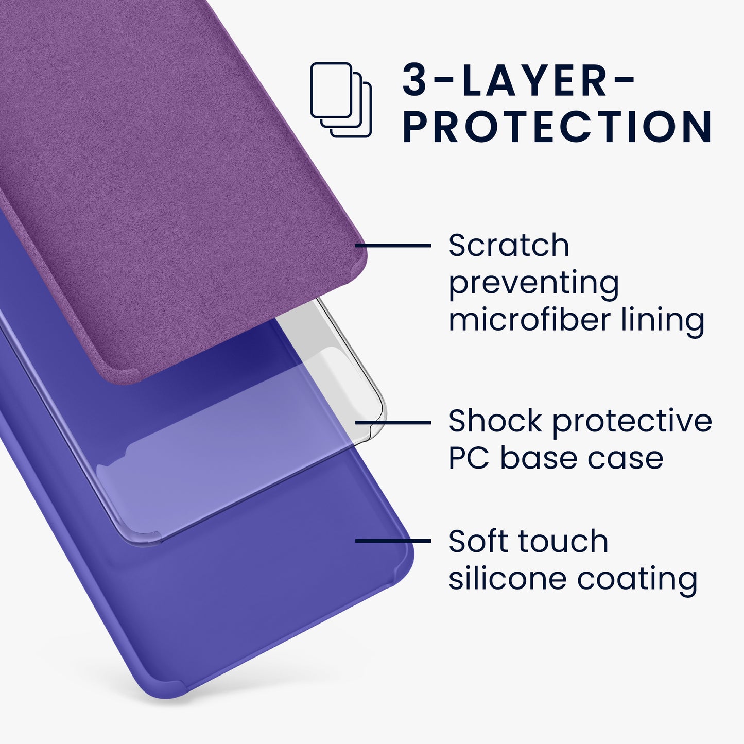 kwmobile Phone Case for Huawei Mate 20 Lite Cover - Silicone Case - Wireless Charging - Protective Cover