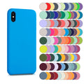 kwmobile Hülle kompatibel mit Apple iPhone XS Hülle - Silikon Handy Case - Handyhülle weiche Oberfläche - kabelloses Laden - Dunkelgrün Dunkelgrün  