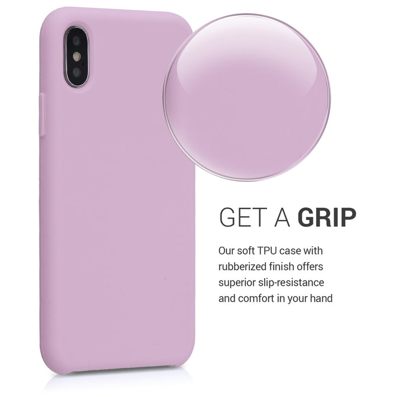 kwmobile Phone Case for Apple iPhone XS - Silicone Case - Wireless Charging - Protective Cover