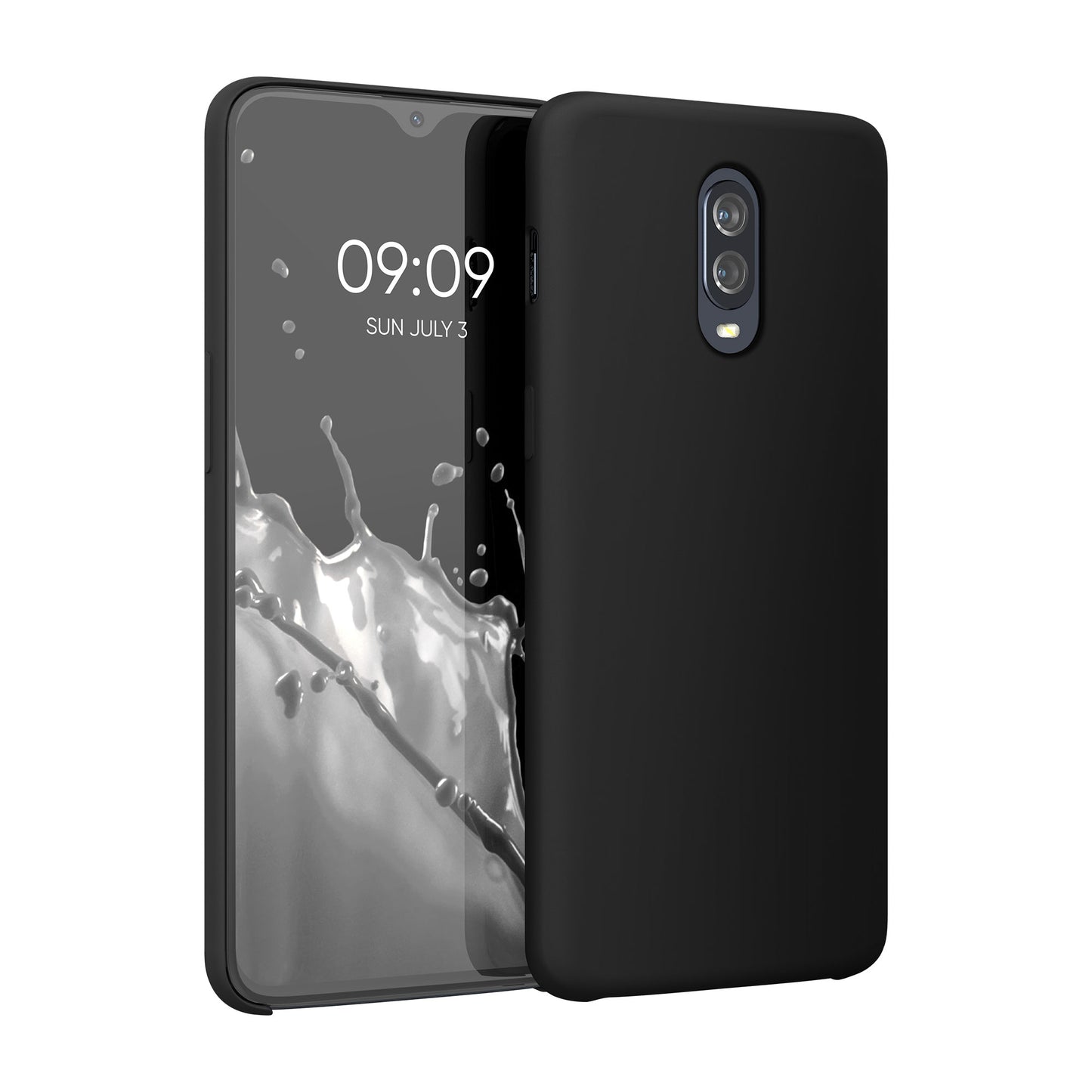 kwmobile Phone Case for OnePlus 6T - Silicone Cover - Wireless Charging - Protective Case