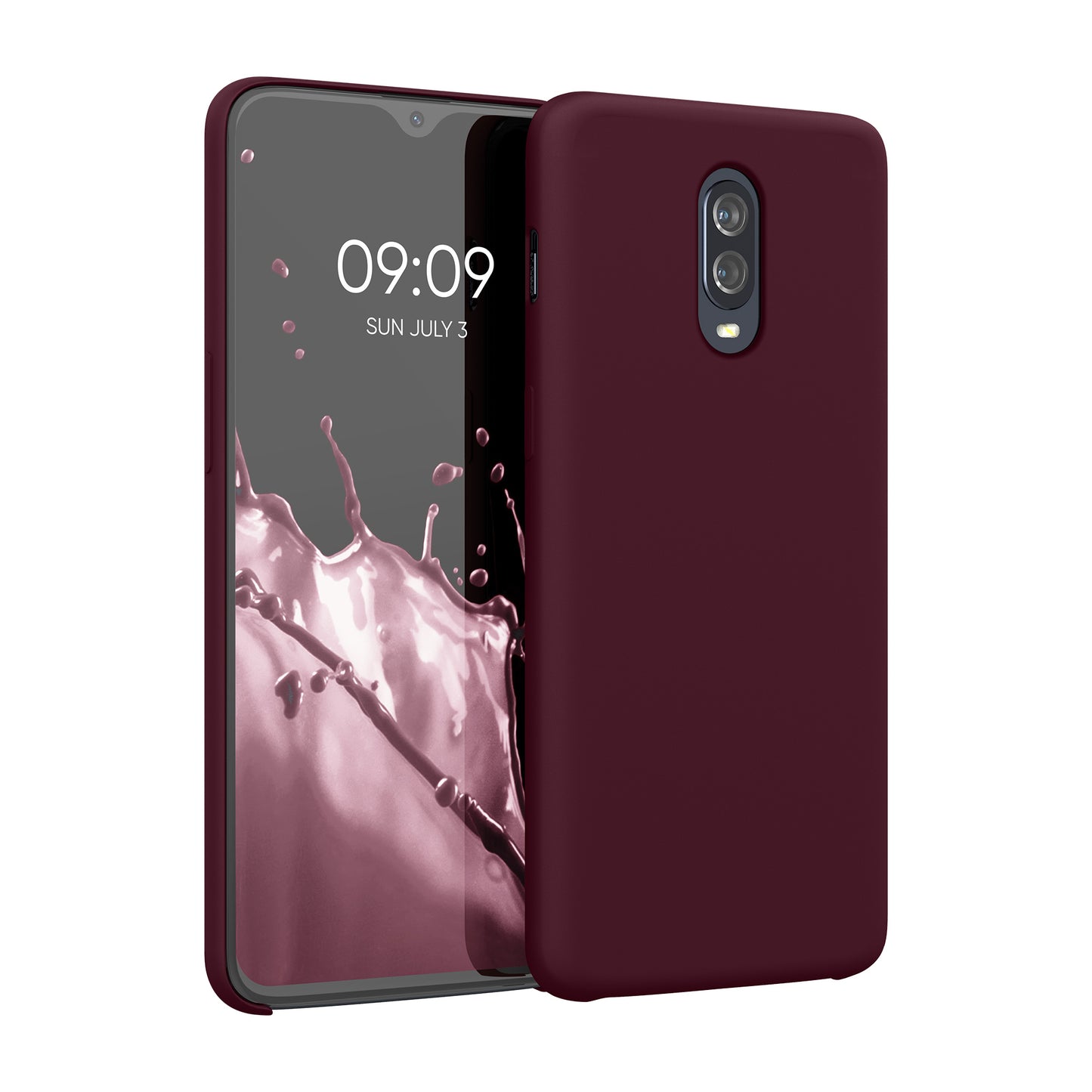 kwmobile Phone Case for OnePlus 6T - Silicone Cover - Wireless Charging - Protective Case