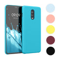 kwmobile Hülle kompatibel mit OnePlus 6T Hülle - Silikon Handy Case - Handyhülle weiche Oberfläche - kabelloses Laden - Graugrün Graugrün  