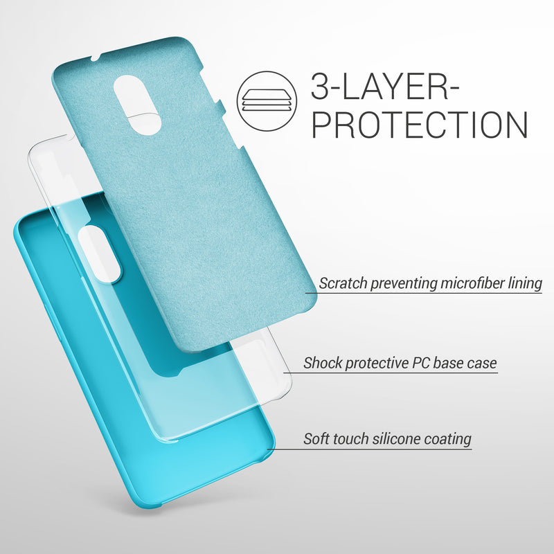 kwmobile Phone Case for OnePlus 6T - Silicone Cover - Wireless Charging - Protective Case