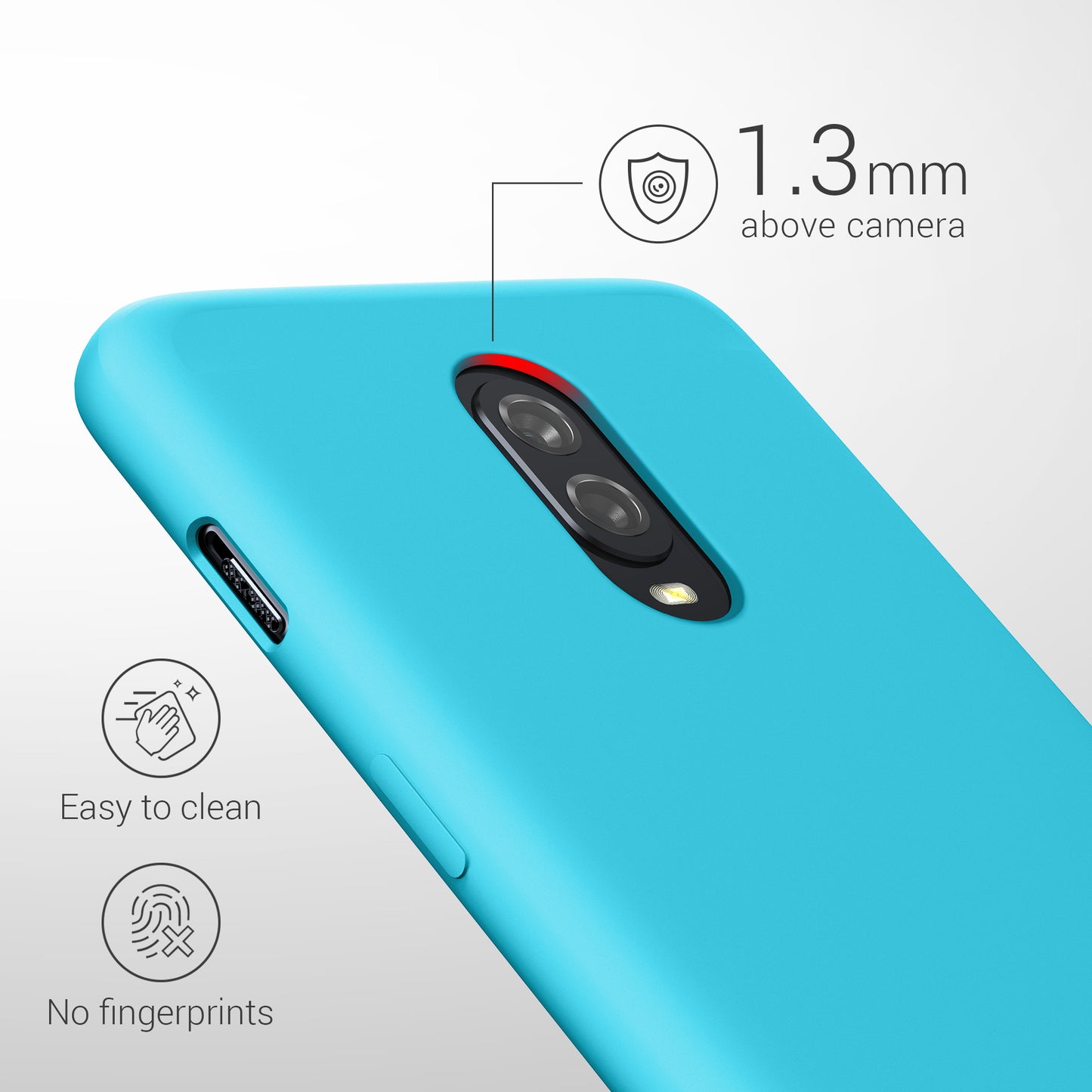 kwmobile Phone Case for OnePlus 6T - Silicone Cover - Wireless Charging - Protective Case