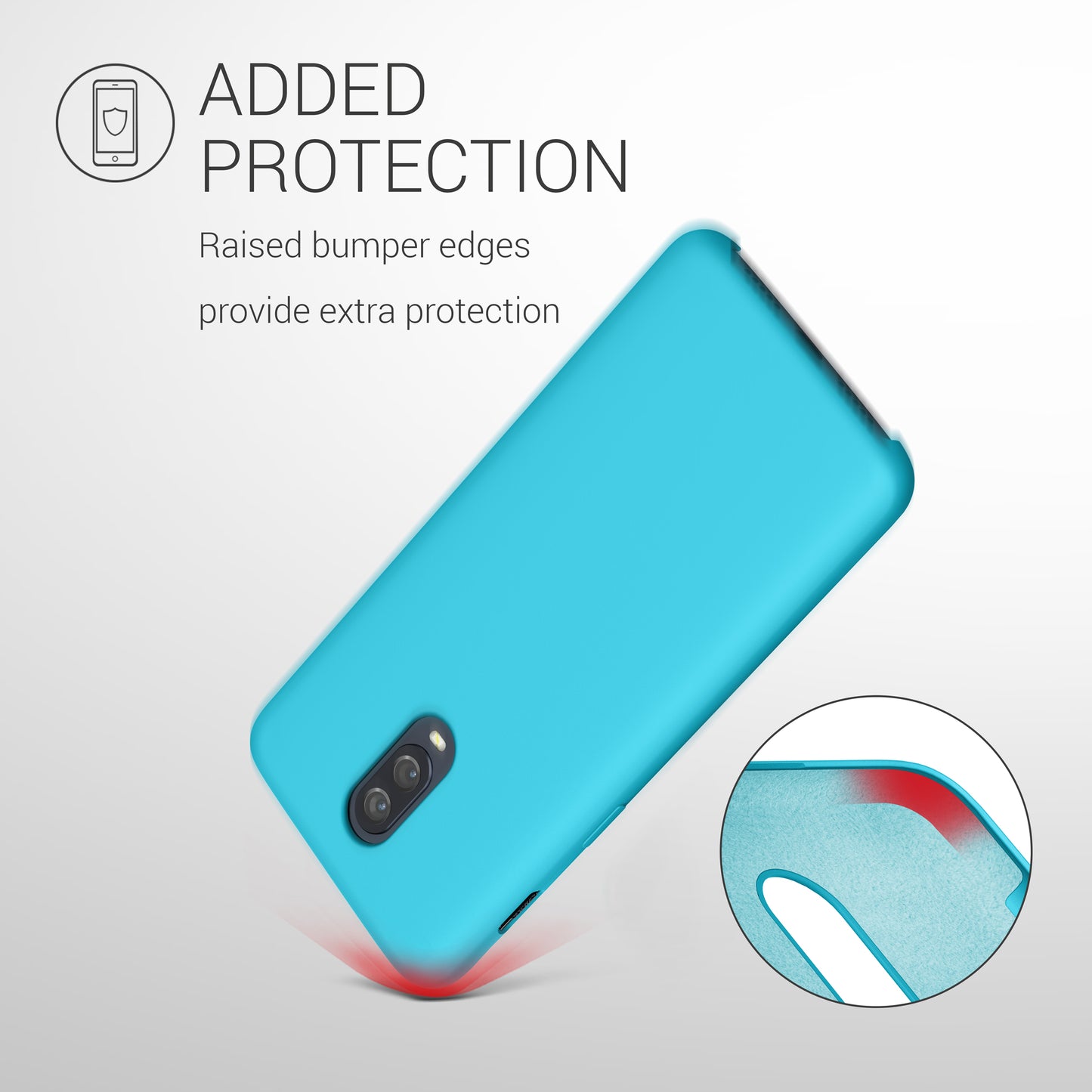kwmobile Phone Case for OnePlus 6T - Silicone Cover - Wireless Charging - Protective Case