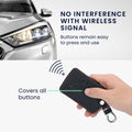 kwmobile Car Key Cover Compatible with Renault 4-Button Car Key Card (Keyless Go Only) Faux Leather Protective Case Key Fob Cover Don't touch my Key