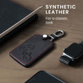 kwmobile Car Key Cover Compatible with Renault 4-Button Car Key Card (Keyless Go Only) Faux Leather Protective Case Key Fob Cover Don't touch my Key