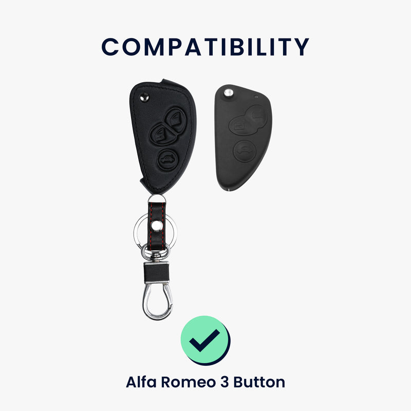 Faux Leather Case compatible with Alfa Romeo Car Key