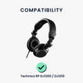kwmobile Ear Pads for Technics RP DJ1200 / DJ1210 Earpads Replacement Headphone Spare Parts Over Ear Headphones
