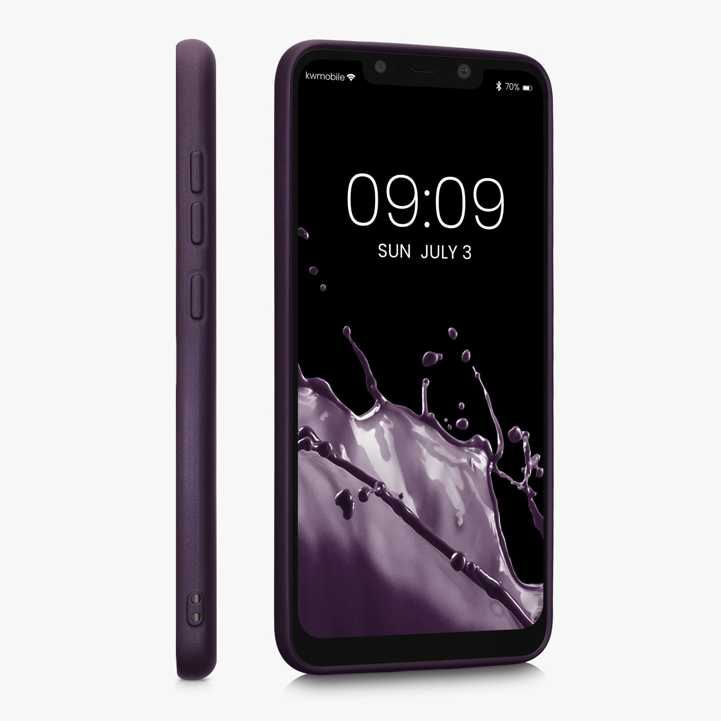 kwmobile Case for Xiaomi Pocophone F1 - Shimmering Silicone Cover - Protective Case