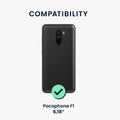 kwmobile Case for Xiaomi Pocophone F1 - Shimmering Silicone Cover - Protective Case