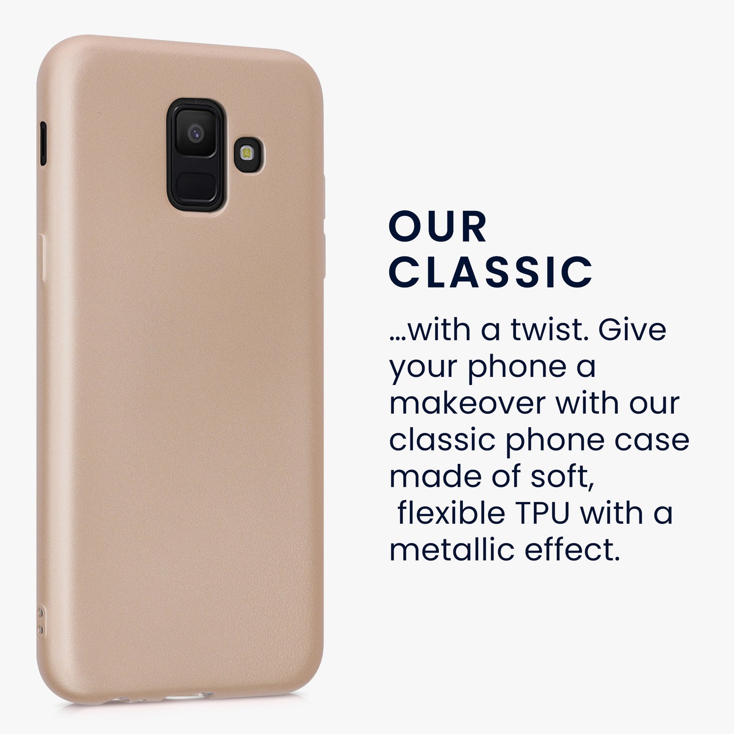 kwmobile Phone Case for Samsung Galaxy A6 (2018) Case - Silicone Case - Protective Cover