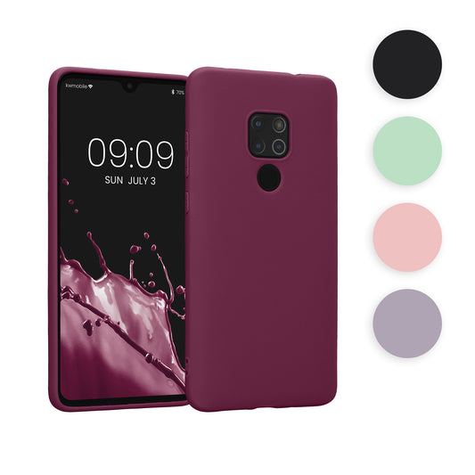 kwmobile Hülle kompatibel mit Huawei Mate 20 Hülle - weiches TPU Silikon Case - Cover geeignet für kabelloses Laden - Lavendel Lavendel  