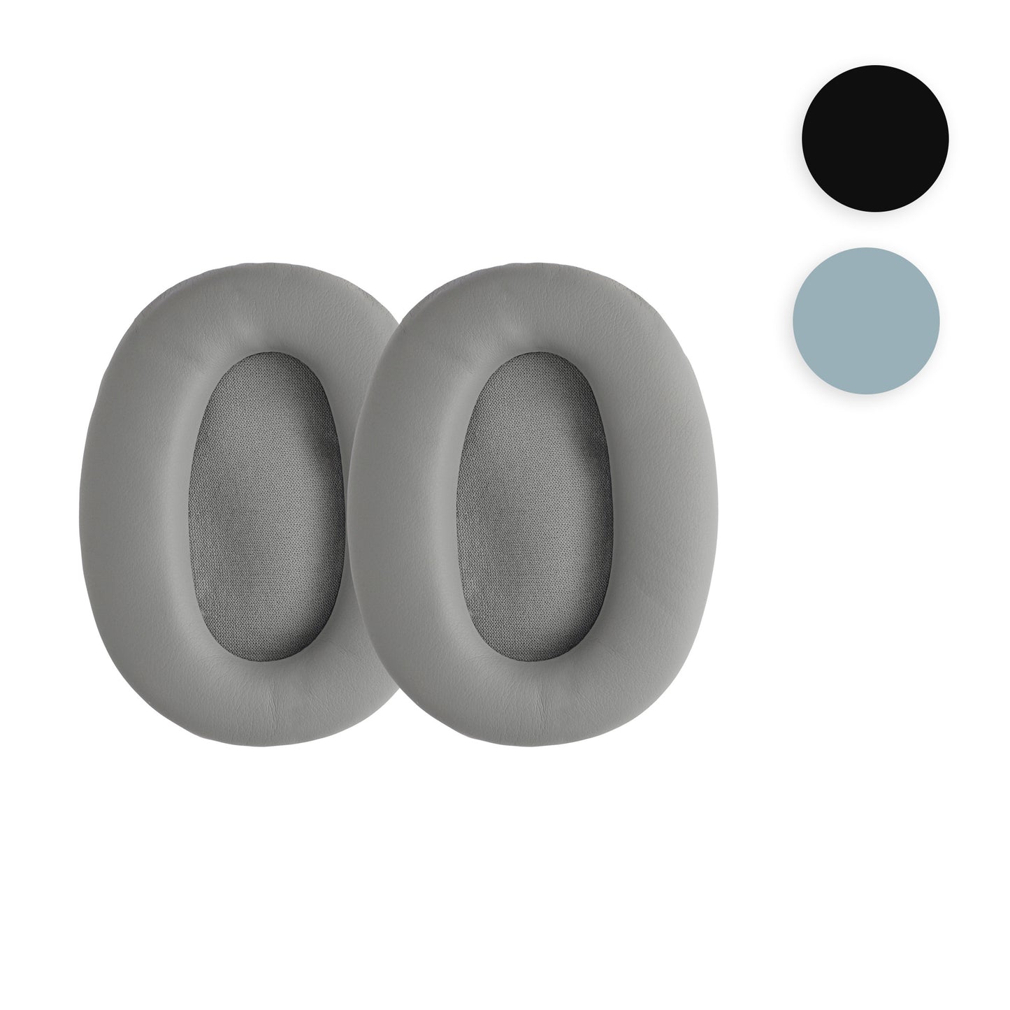 kwmobile 2x Ohr Polster für Sony MDR-1000X / WH-1000XM2 Ohrpolster - Ersatz Ohrpolster - Kopfhörer Ersatzteile - Kopfhörer Ersatzpolster für Over Ear Headphones Hellblau  