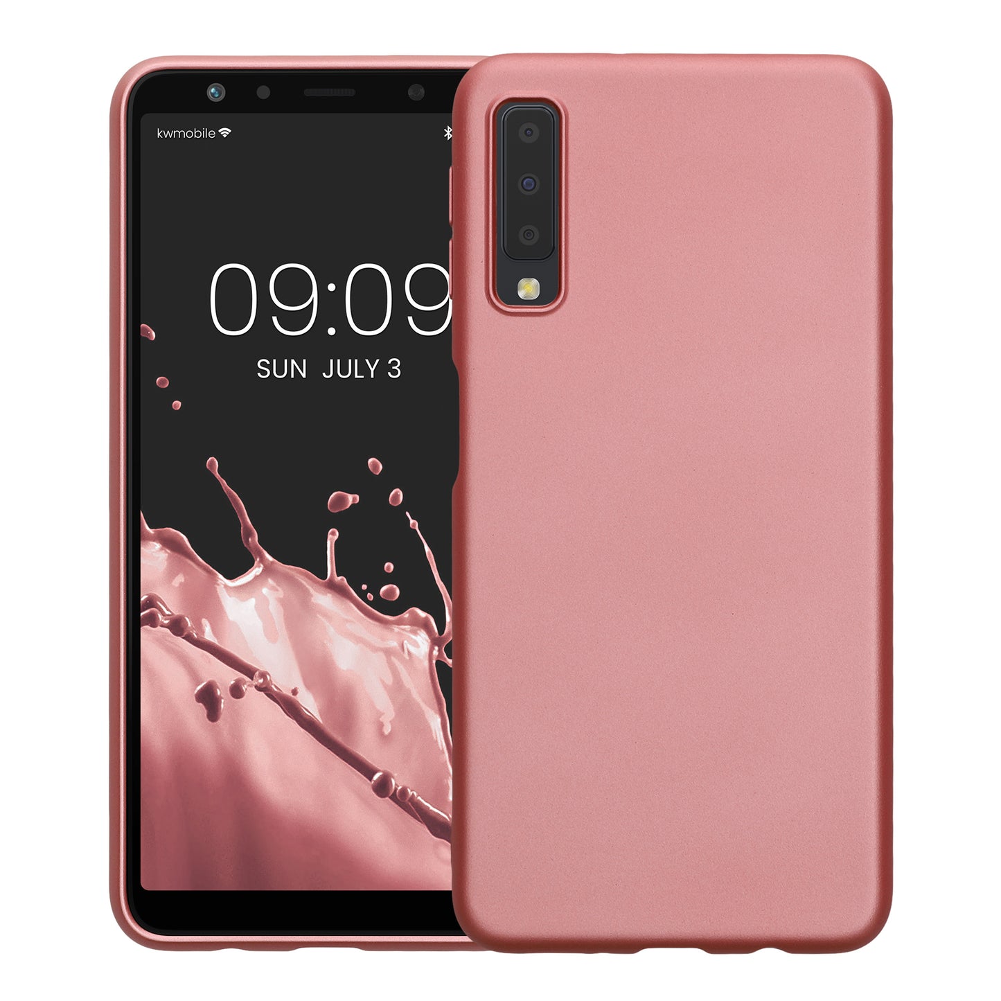kwmobile Phone Case for Samsung Galaxy A7 (2018) Silicone Case Protective Cover