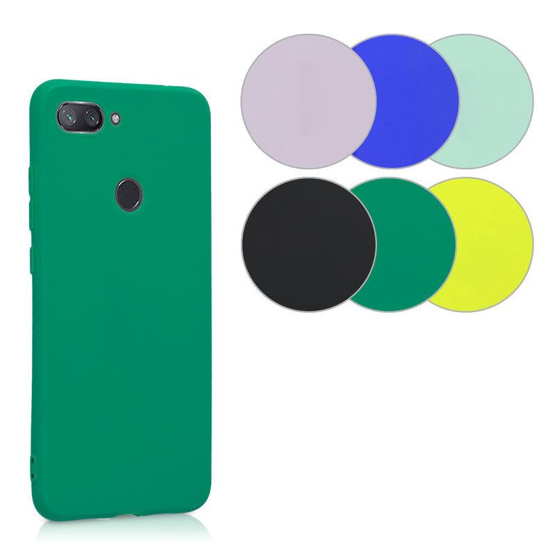 kwmobile Hülle kompatibel mit Xiaomi Mi 8 Lite Hülle - weiches TPU Silikon Case - Cover geeignet für kabelloses Laden - Mintgrün matt Mintgrün matt  