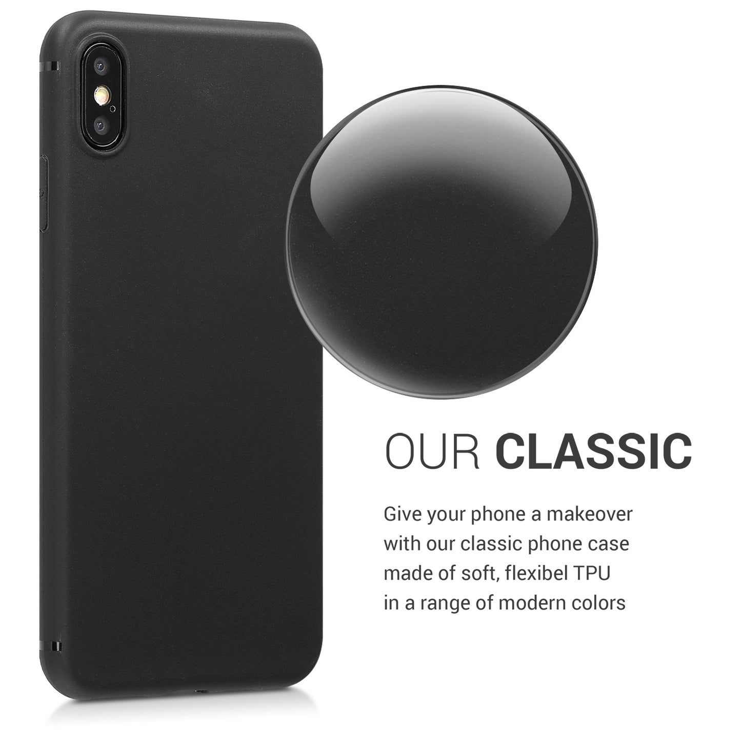 kwmobile Phone Case for Apple iPhone XS Max - Wireless Charging - Protective Cover