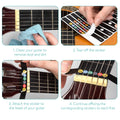 kwmobile Guitar Fretboard Note Stickers with Guide Beginner Guitar Fretboard Decals for Acoustic and Electric Guitar