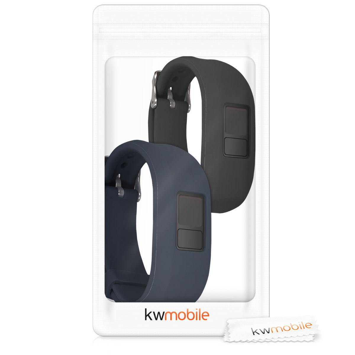 kwmobile Watch Strap for Garmin Vivofit 3 Bracelet Fitness Tracker Band Set Replacement Strap Smartwatch