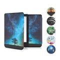 kwmobile Klapphülle kompatibel mit Tolino Shine 3 Hülle - eReader Case - Bibliothek Motto Mehrfarbig Mehrfarbig  [dsg62]