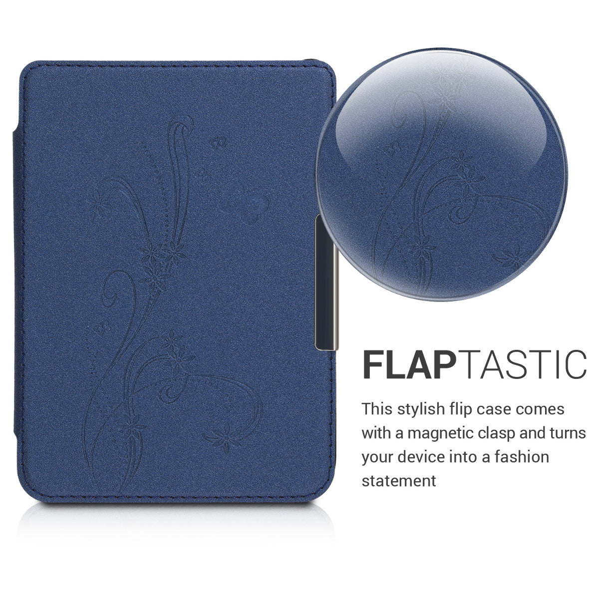 kwmobile Protective Case for Tolino Shine 3 - eReader Flip Case with Auto Sleep Function - Owl Sleep with Brown Mint Green