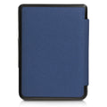 kwmobile Protective Case for Tolino Shine 3 - eReader Flip Case with Auto Sleep Function - Owl Sleep with Brown Mint Green