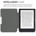 kwmobile Protective Case for Tolino Shine 3 - eReader Flip Case with Auto Sleep Function - Owl Sleep with Brown Mint Green