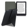 kwmobile Protective Case for Tolino Shine 3 Case - Faux Leather Case - eReader Flip Cover with Auto Sleep Function - Cover with Stand